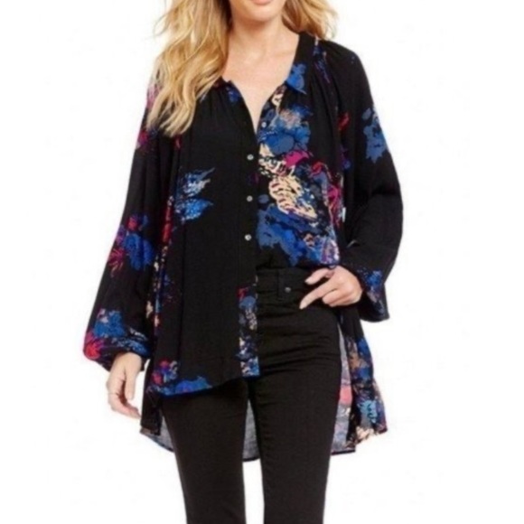 Free People Tops - Free People Floral Blouse